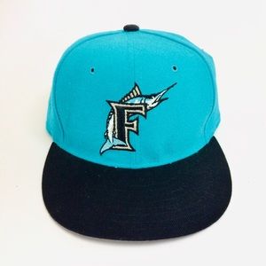 Vintage Florida Marlins Teal 59Fifty Hat 7 3/8